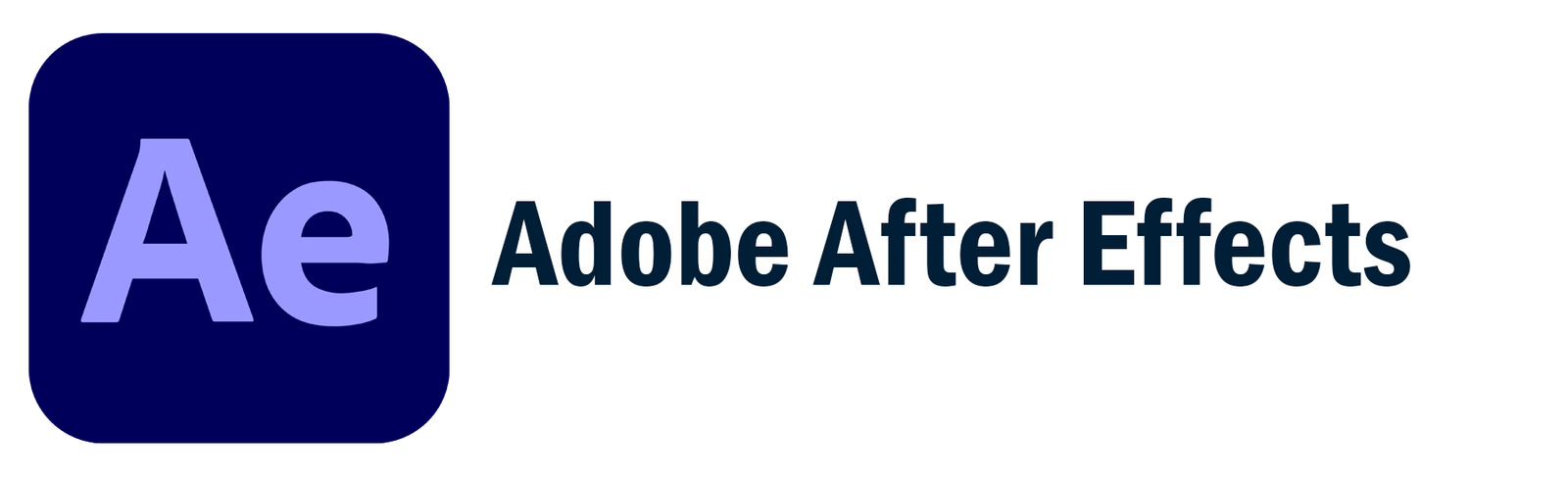Adobe After Effects logo draft